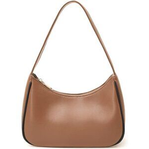 Women’s Coffeeblack Cute Hobo Tote Handbag Mini Clutch Purse with Zipper Closure